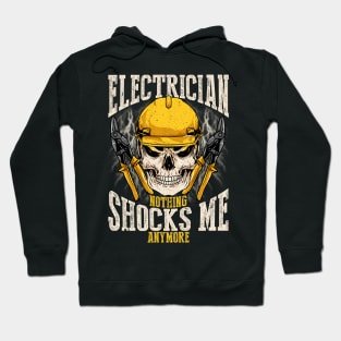 Retired Electrician Nothing Shocks Me Anymore Hoodie